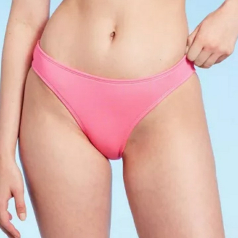 Women's Cheeky Bikini Bottom - Wild Fable™ Pink Shine
